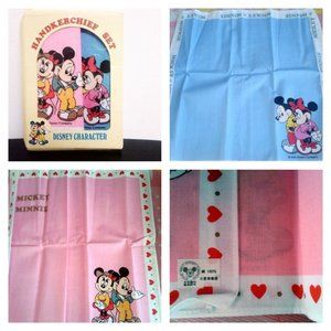 Cute Disney Mickey and Minnie Handkerchief